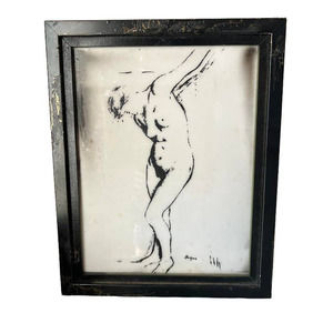 Nude Framed Drawing- Signed